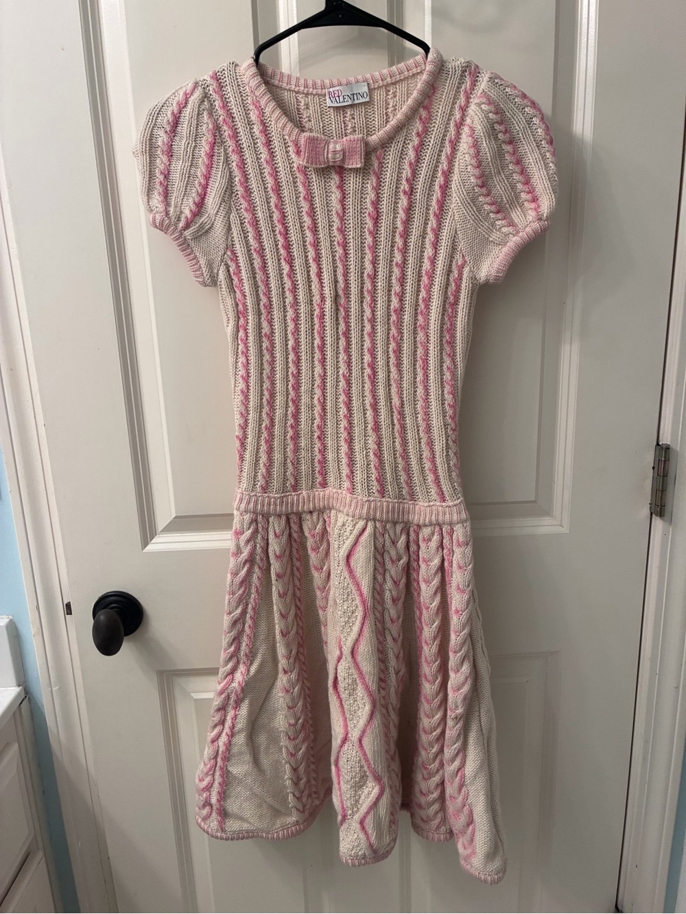 RED Valentino Cable Knit Sweater Dress